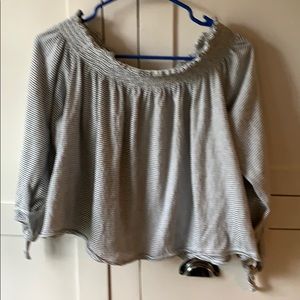 Free People top size S black and white stripe top